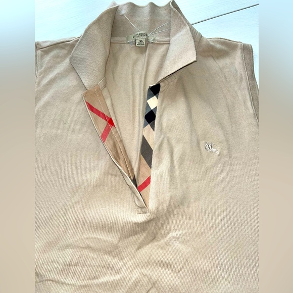 Burberry Beige Knit Sleeveless Top